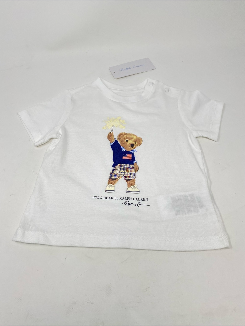 Ralph Lauren Cotton Jersey Polo Hyannis Bear T-Shirt Sparkler New 6 Months